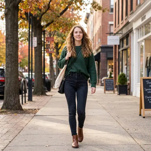 Slender Person with Moderately Long Hair