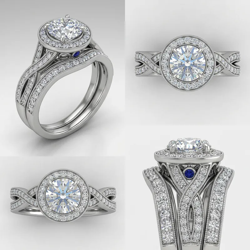 3D Engagement Ring Design Matching the Image