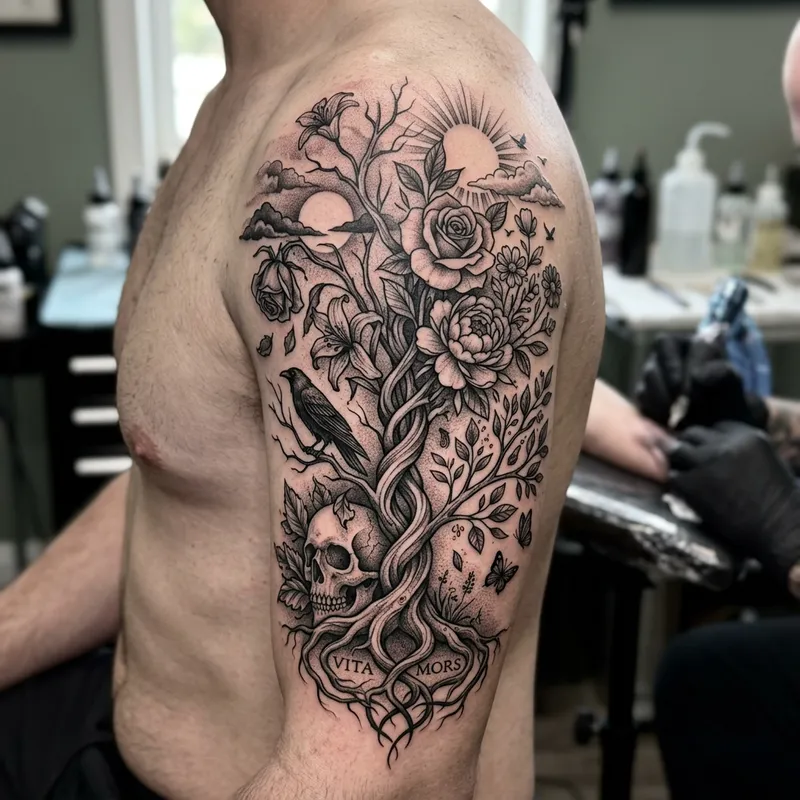 Life or Death Tattoo Design: Symbolism & Style