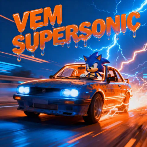 Sonic in Car: Brazilian Phonk Art