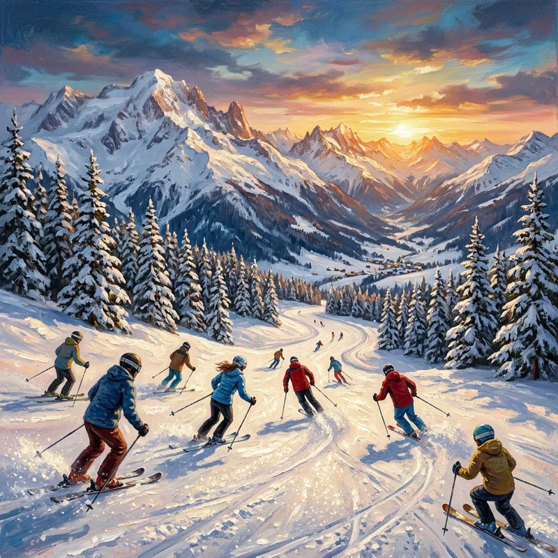 Effortless Skiing on European Snowy Slopes