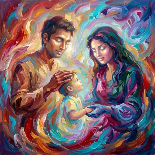 Rocking Parenthood: Abstract Love in Colors