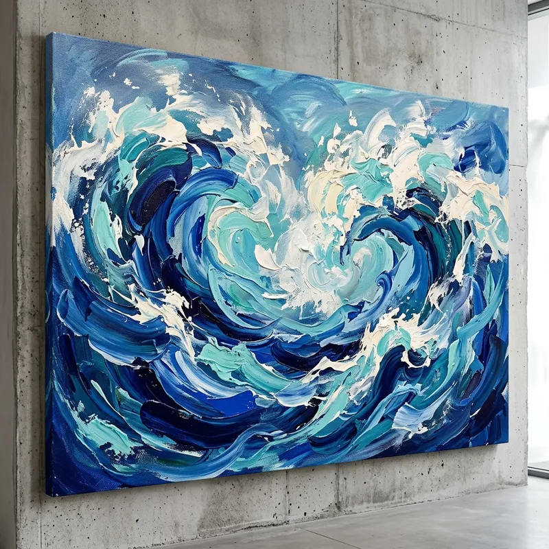 Ocean Waves Abstract Art | Dynamic Sea Visuals