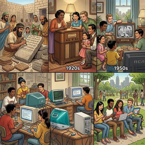 Evolution of Media: From Stone Tablets to Smartphones