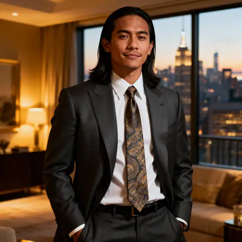 Stylish Filipino Man in Sophisticated Suit