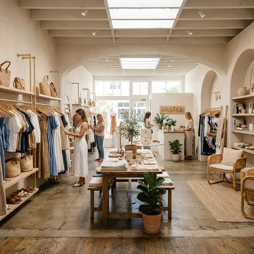 Beautiful Summer Clothing Store Interior Design