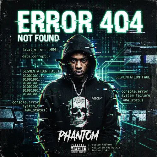 Error 404 Rap Cover | Dark Digital Aesthetics