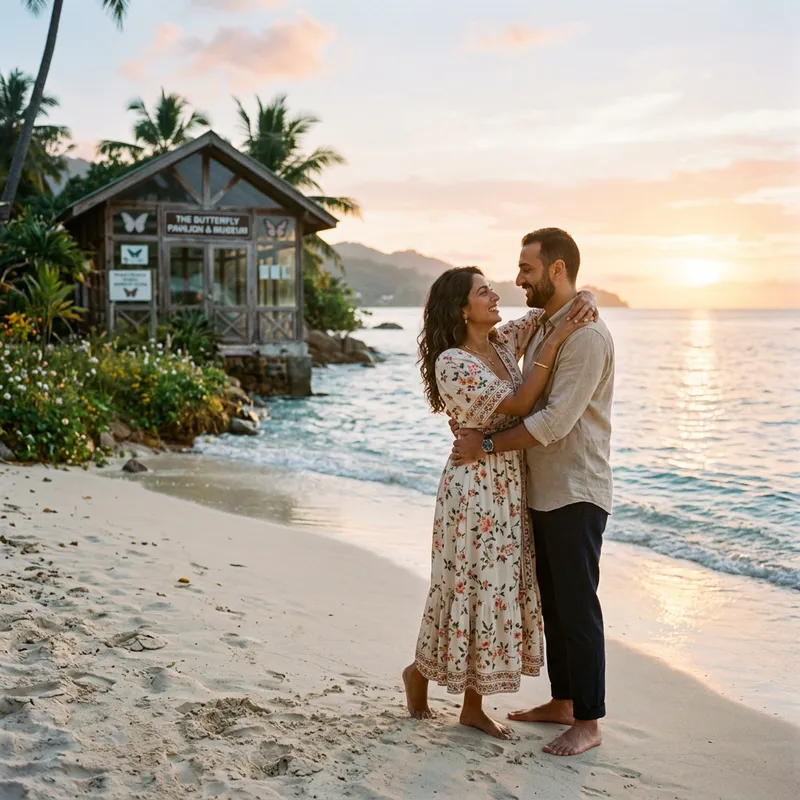 Romantic Anniversary Beach Celebration at Sunset