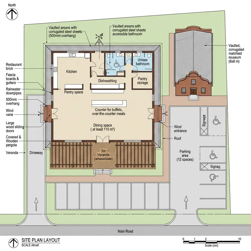 Restored Historical Brick Restaurant and Museum Design in South Africa