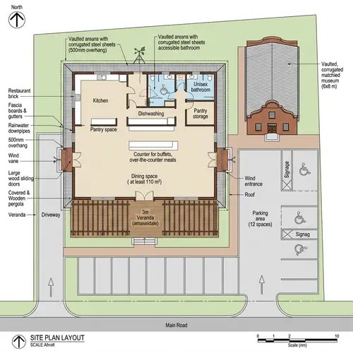 Historical Brick Restaurant and Museum Design in South Africa