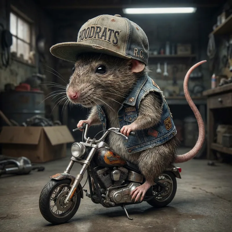 Hoodrats Biker Rat: Unique Merchandise