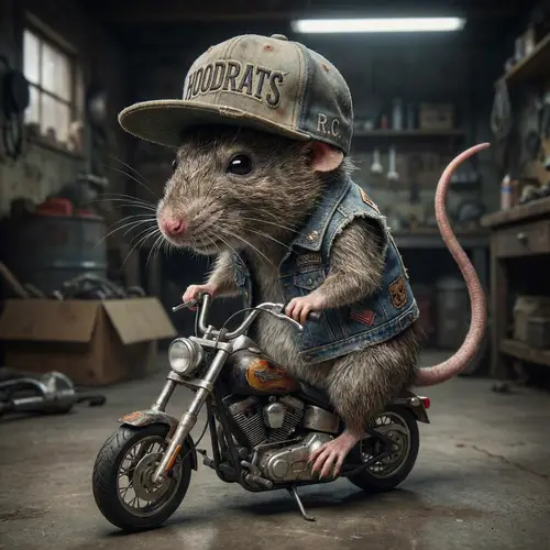 Hoodrats Biker Rat: Unique Merchandise