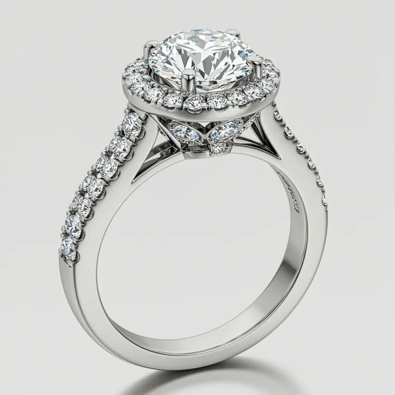 Stunning 4-Carat Platinum Diamond Ring