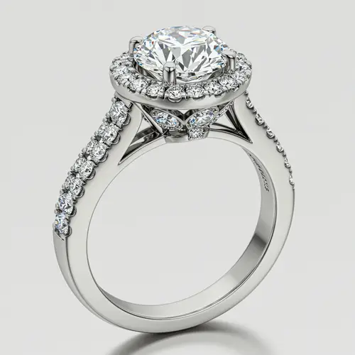 Stunning 4-Carat Platinum Diamond Ring