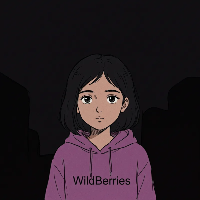 Introspective Anime-Style Portrait of a Young Girl | WildBerries