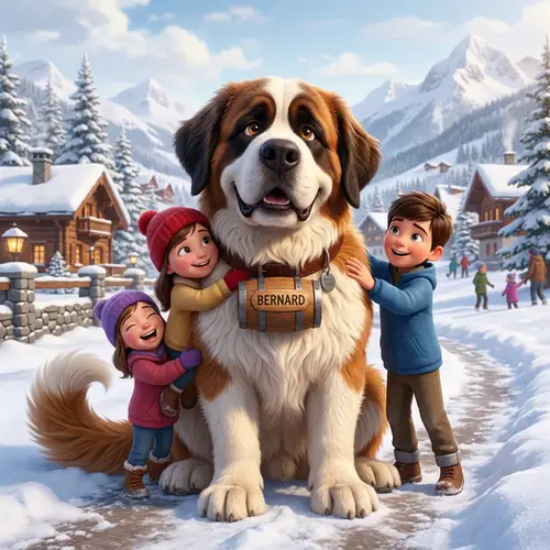 Bernhardinerhund Disney | Friendly Saint Bernard Dog Character