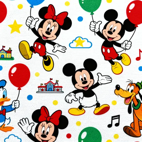 Vibrant Mickey Mouse Pajama Design