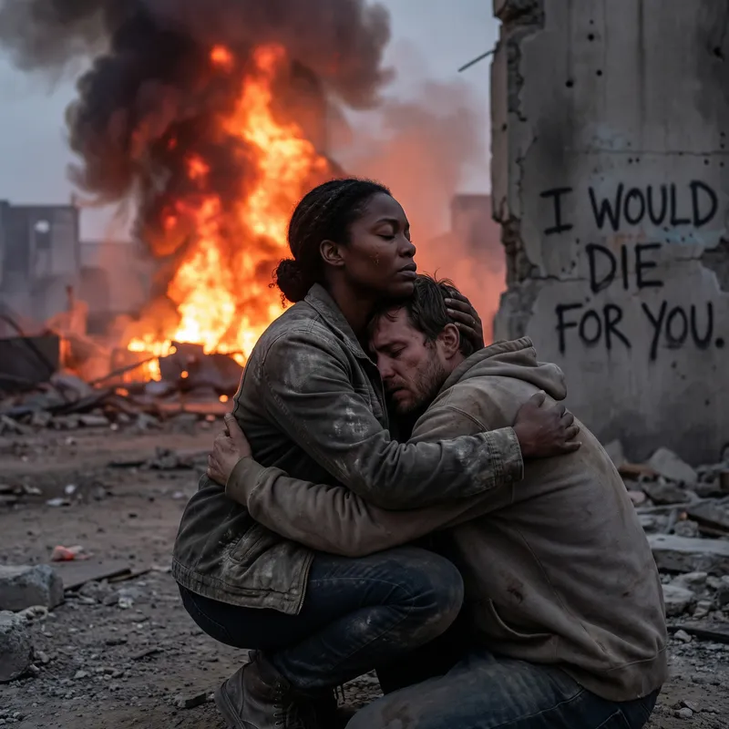 Courageous Woman Shields Friend from Explosion