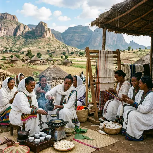 Ethiopian Women: Traditional Activities & Community Spirit
