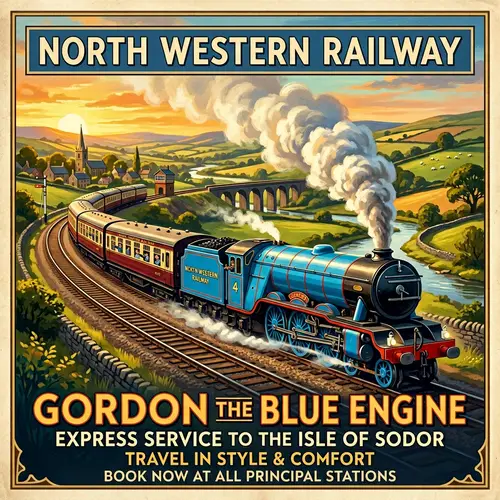 Gordon the Blue Engine: Vintage Steam Train Experience
