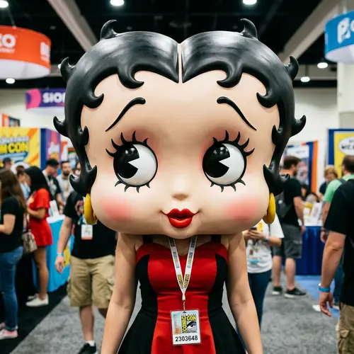 Oversized Animated Betty Boop Costume Head