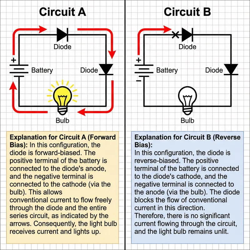 Understanding Series Circuits: Forward & Reverse Bias