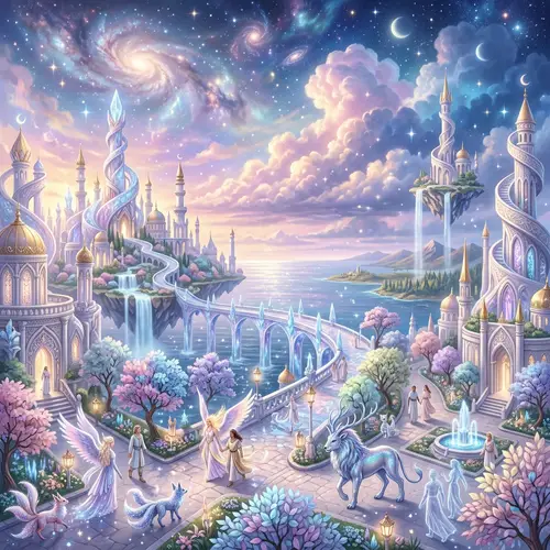 Heavenly City: A Fantastical Landscape Adventure