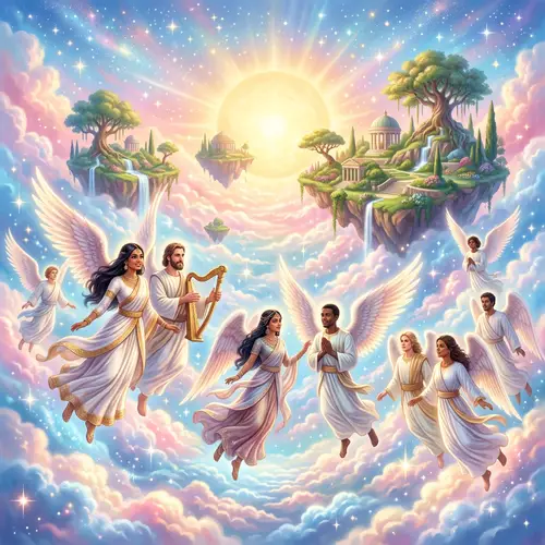 Heavenly Landscape: A Serene Celestial Vision