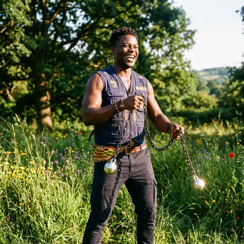 Jovial Strength in a Vibrant Landscape