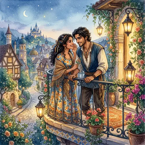 Fairy Tale Romance: Enchanted Balcony Scene