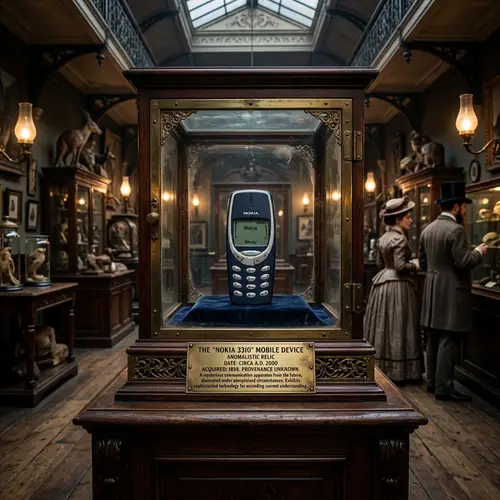 Nokia 3310 Museum Display: An Anachronistic Delight