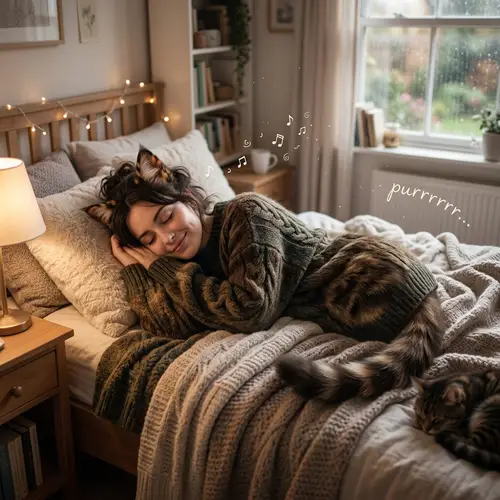 Woman's Transformation into a Cat | Tranquil Metamorphosis Tale