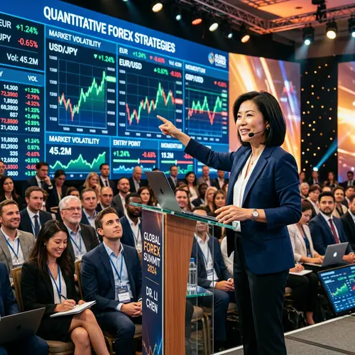 Financial Expert Explaining Forex Trading Strategies