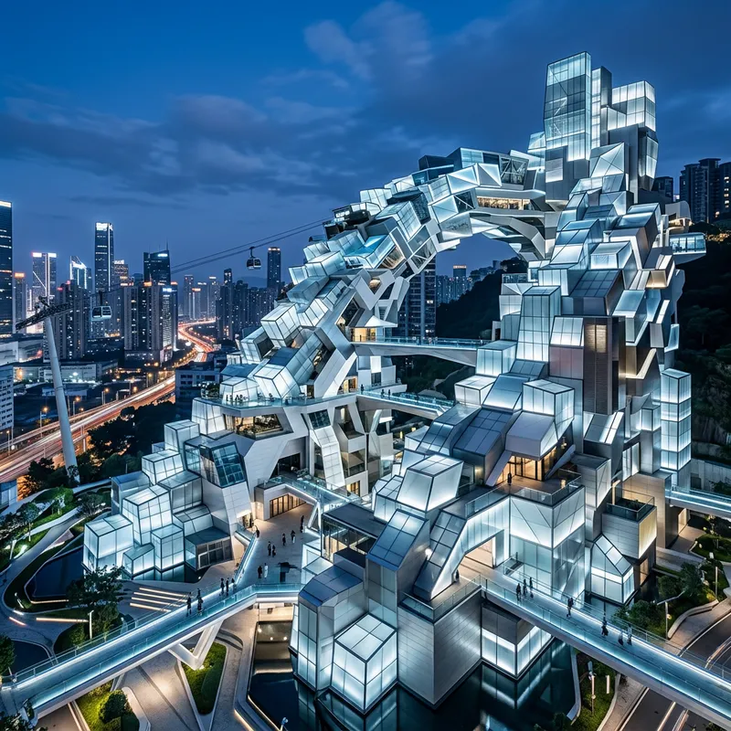 Innovative Cascading Blocks Structure | Futuristic Design