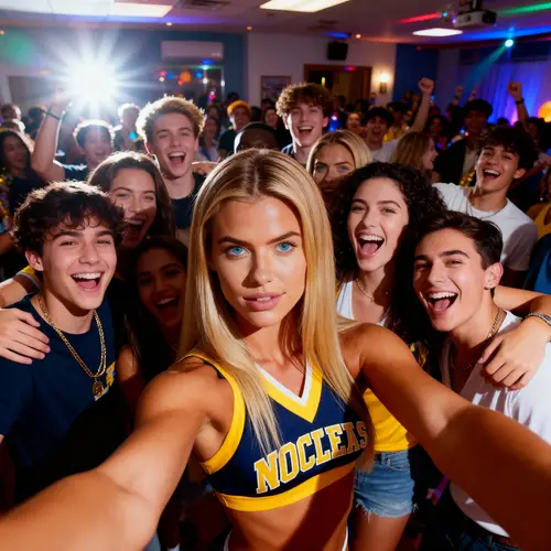 Exciting Group Selfie Moments at College Parties