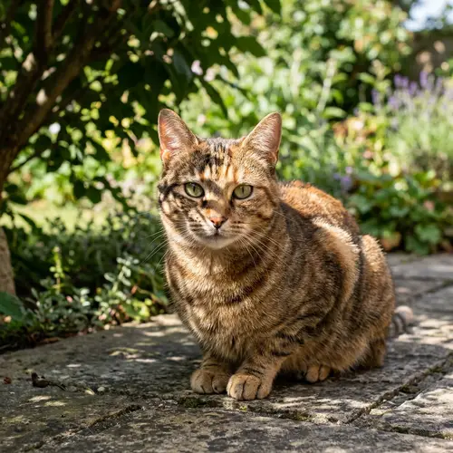 Cat with Shadow on Head