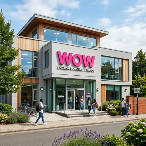 WOW English Language School - Modern Building Exterior View