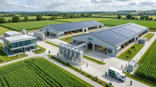 Innovative High-Tech Farm Design for Modern Agriculture