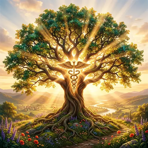 Tree of Life with Medical Symbol | Vitality & Wellness