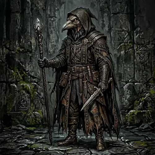 Mysterious Magician Assassin in Dark Fantasy Art