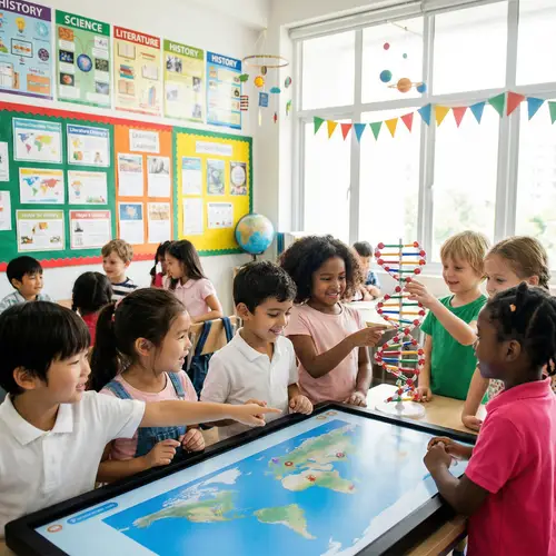 Immersive Learning Environment with Interactive Visuals