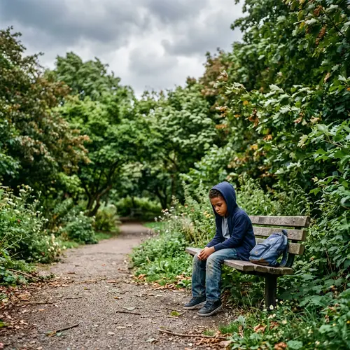 Inspirational Portraits: Young African-American Boy in a Melancholic Moment