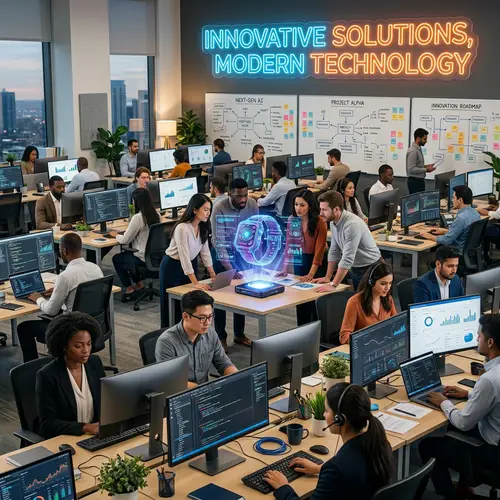 Diverse Workforce at Innovative Solutions Office | Advanced Tech