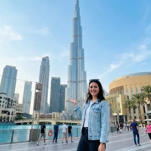 My Photo in Front of Burj Khalifa