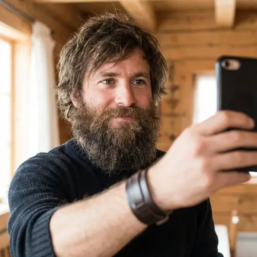 Modern Viking Selfie: Perfect Lighting & Angle