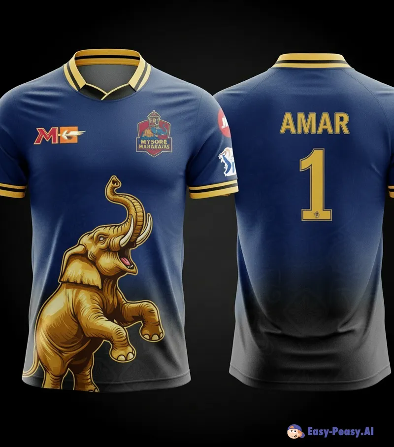 Golden Elephant Roaring With Joy