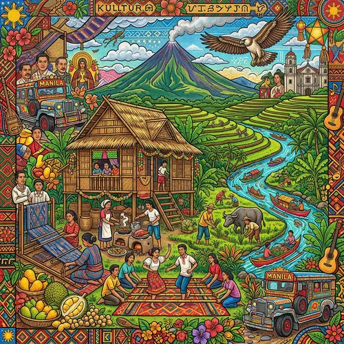 Maximalist Artwork: Filipino Culture & Society