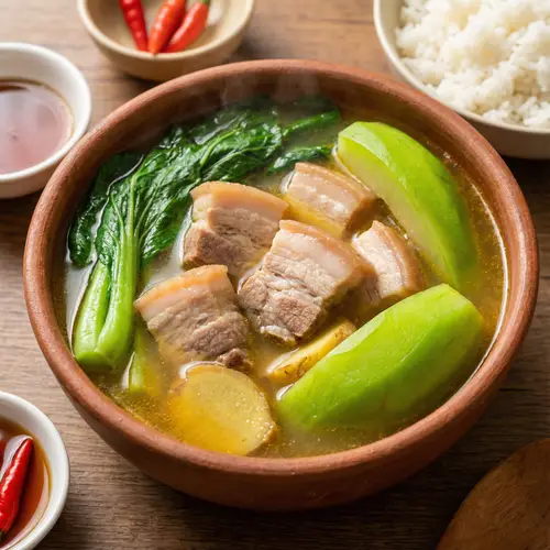 Pork Lauya: Filipino Soup with Pork Belly & Ginger - Culinary Delight