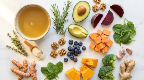 Healing Foods Photography: Vibrant Flat-Lay Images
