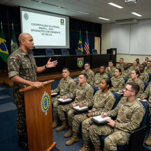 Brazilian Soldier Speaks to U.S. Military - Inspiring Insights